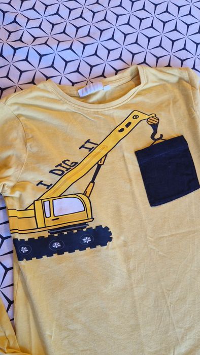 Long sleeve KappAhl koparka bluzka 122/128