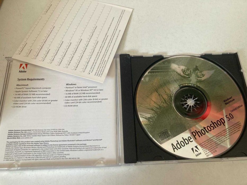 CD - Adobe Photoshop 5.064551818960387121
