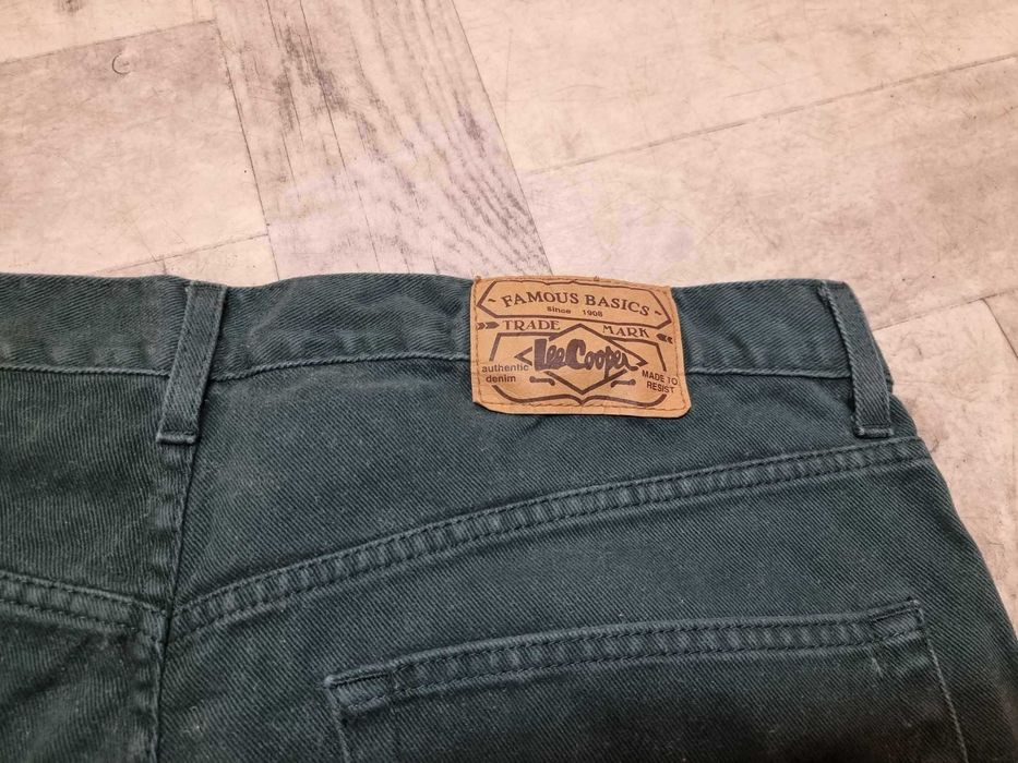 Spodnie dżinsowe butelkowa zieleń stright Lee Cooper 38/30 M