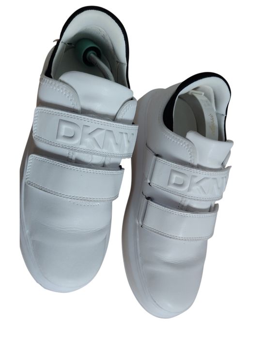 DKNY Jamiah - Sneakersy niskie białe buty na rzepy r 39