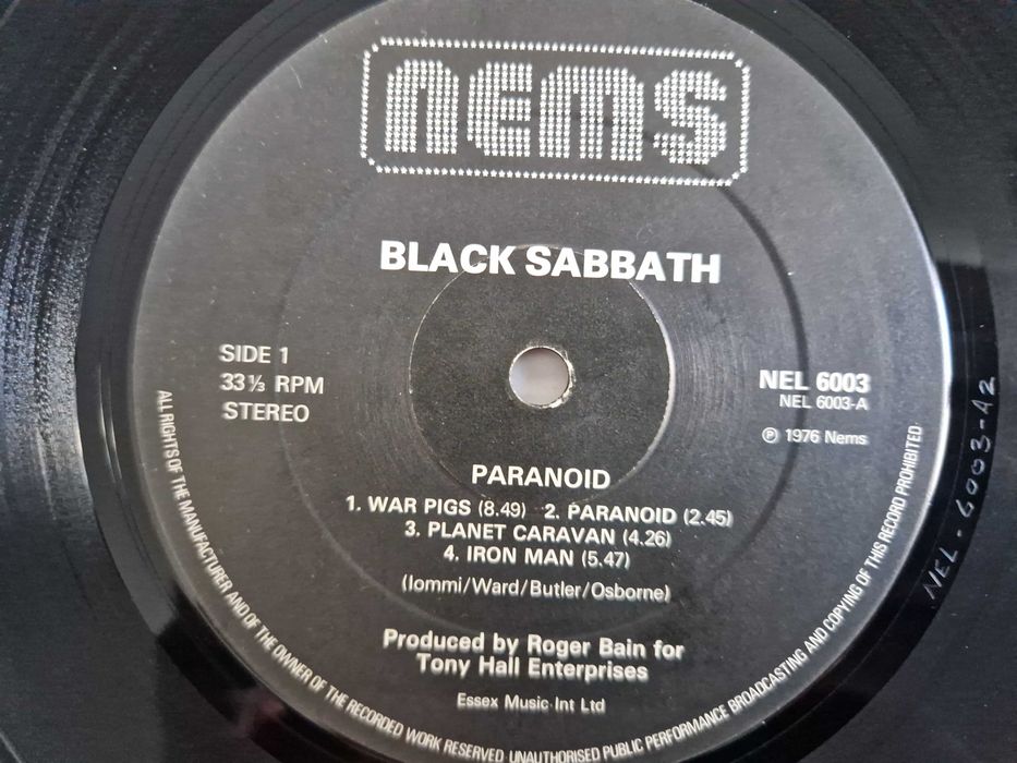 Black Sabbath – Paranoid (LP, 1978)