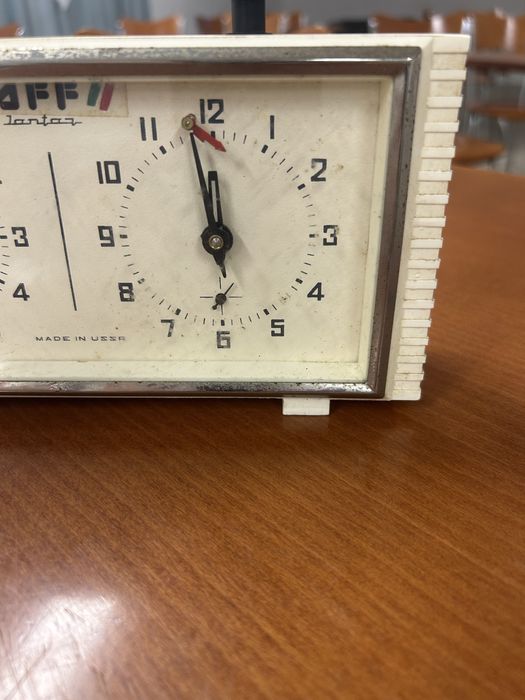 Relogio vintage xadrez