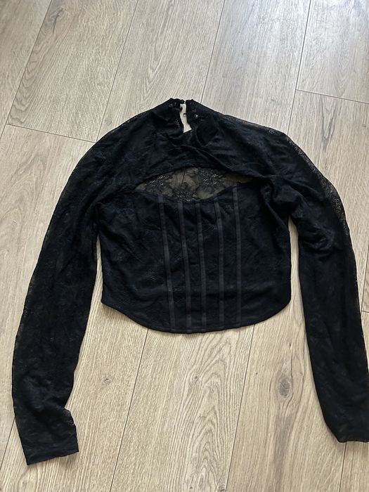 Готична блузка кружевна