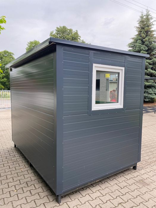 KONTENER BIUROWY 2×3m, wys. 2,4 m – stalowy, drzwi Hörmann