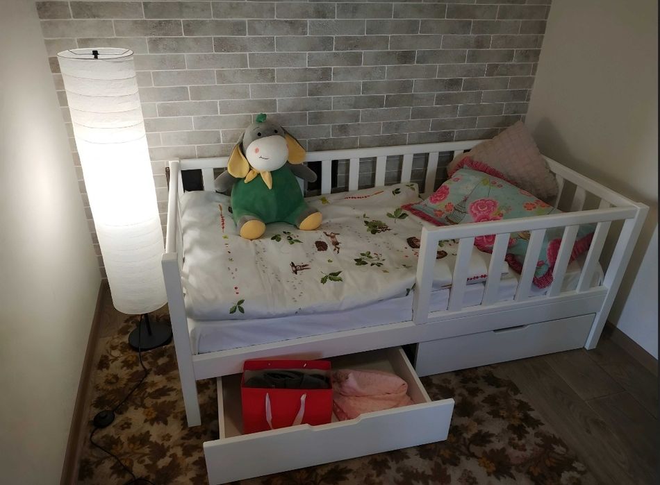 Міцне дитяче ліжко з шухлядами від виробника! Витримує до 150 кг