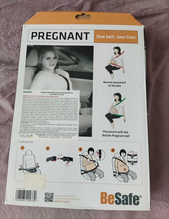 Adapter do pasów Besafe dla kobiet w ciąży