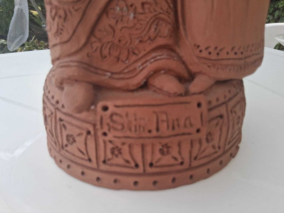 Escultura em barro de Santa Ana (Mestre João Santos - Alcobaça)