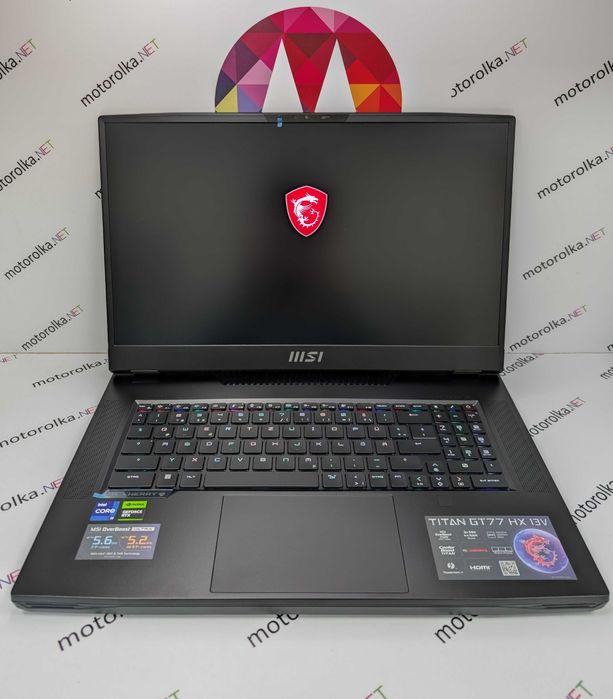 MSI Titan GT77hX 13VI 17,3" 4K 144Hz/i9-13980HX/64GB RAM/4TB SSD/RTX 4090 16GB