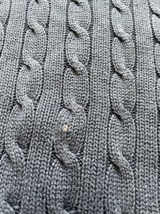 Damski sweter warkocz Ralph Lauren Sport granatowy navy