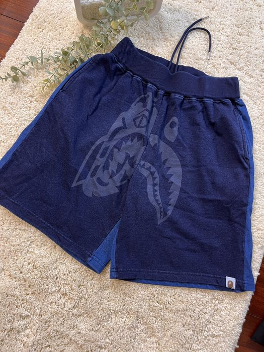 Шорти bape tiger shark indigo розмір M
