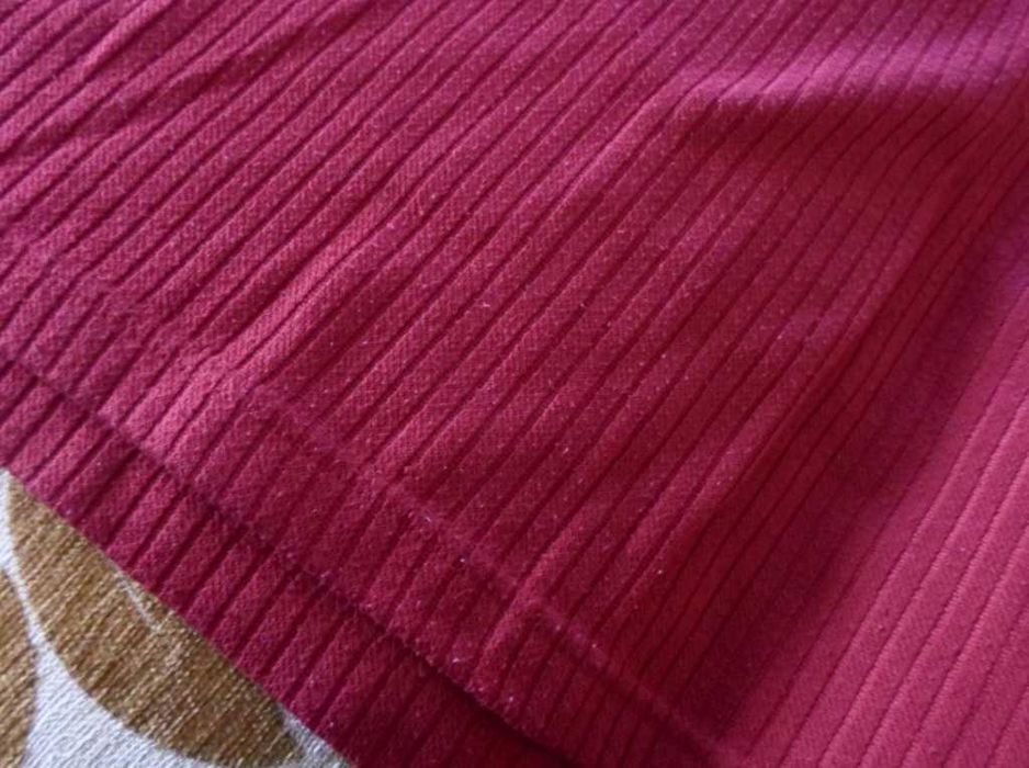 Czerwony bordo damski męski sweter Jean Michel 40 L kieszeń