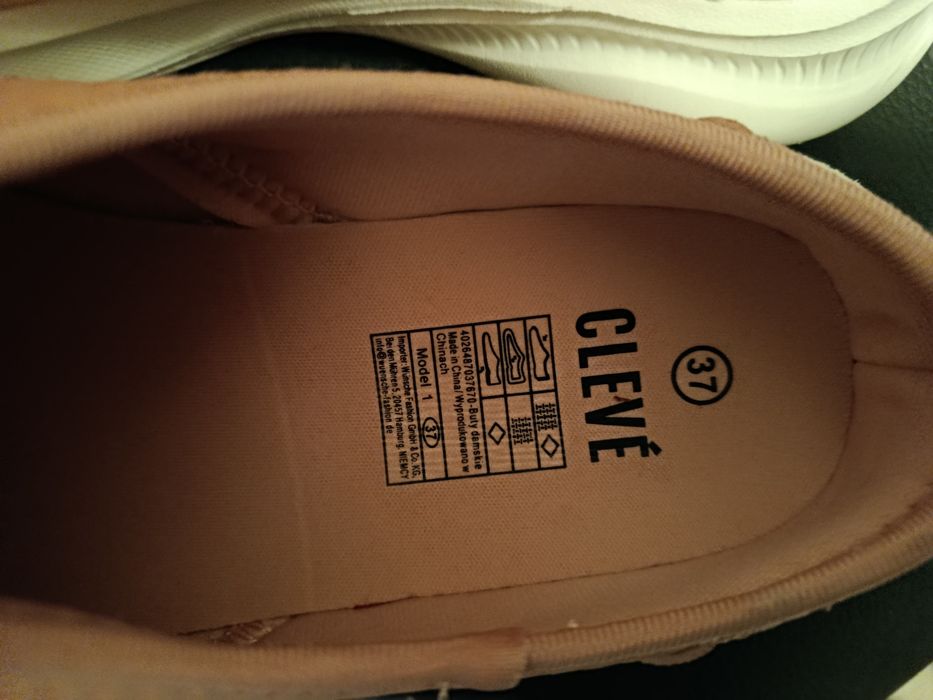 Buty bez pięt w rozmiarze 37