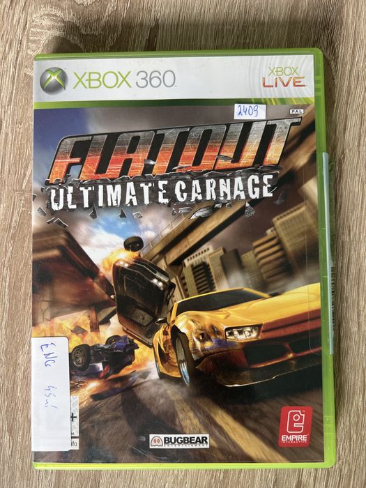 #2409 flatout ultimate carnage xbox 360 gra