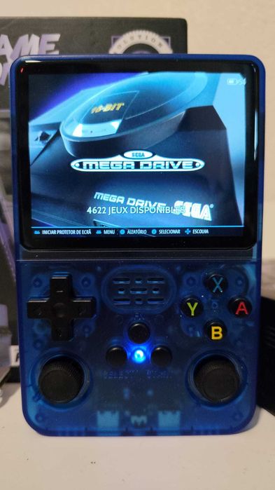 Consola Portátil Retrô R36S - Azul - Nova!!