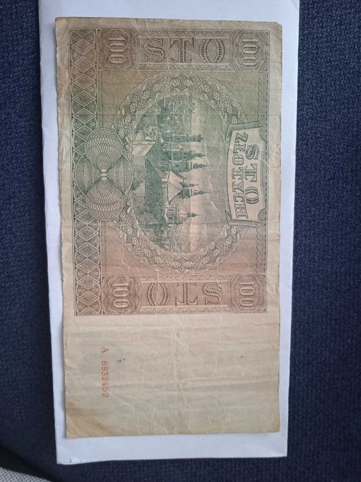 Banknot 100 złotych z 1941 roku