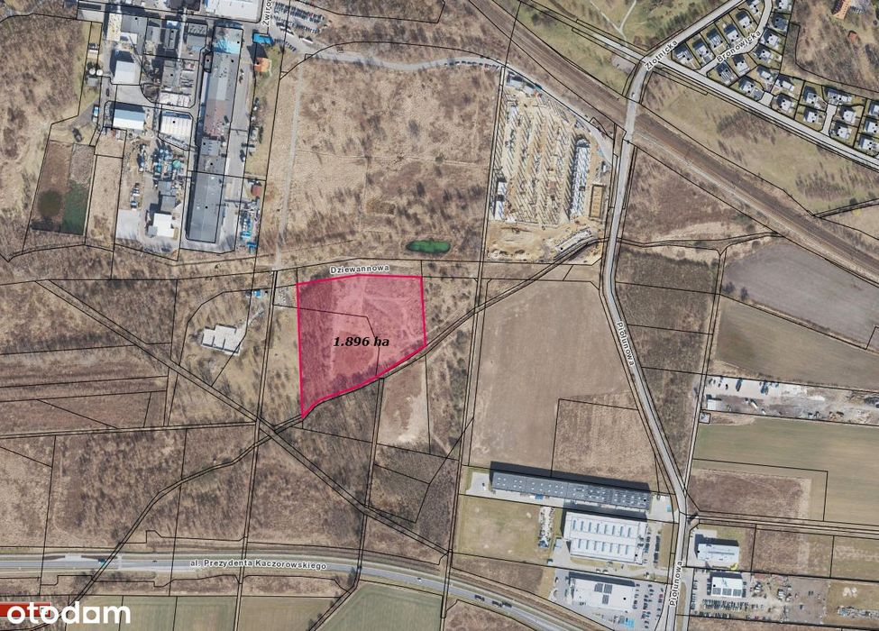 Działka inwestycyjna 1,9 ha | 2AG| 700 m obwodnica |Wrocław Jerzmanowo - Widok 3