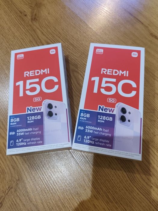 SMARTFON XIAOMI REDMI 15C 8/128GB 

Stan: nowy, fabrycznie