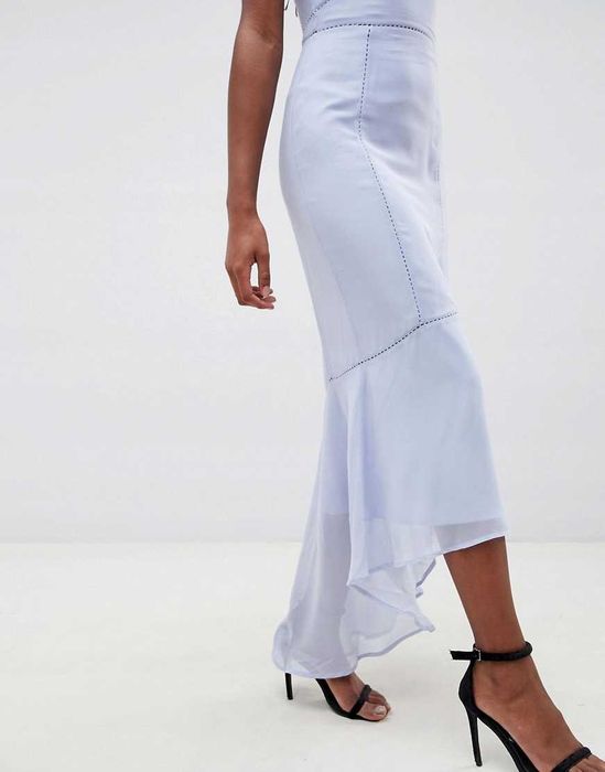 Sukienka Maxi Letnia, na Wesele, Szyfon Asos r 38