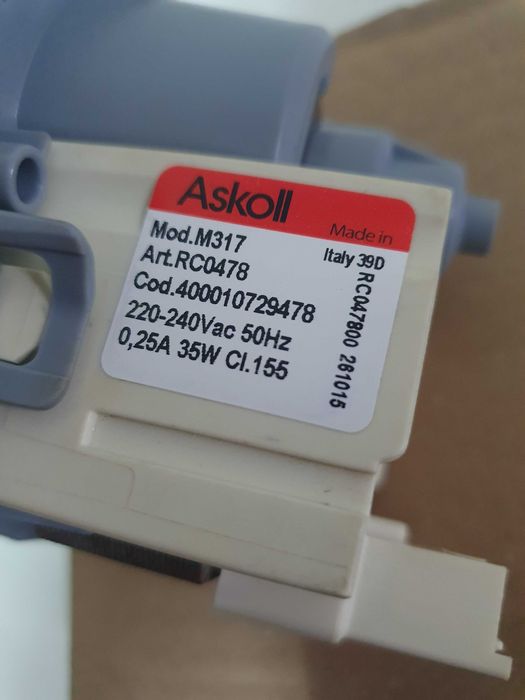 Bomba de esgoto para máquinas de lavar louça whirlpool