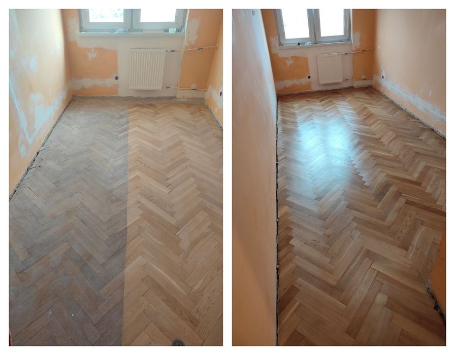 Cyklinowanie. Renowacja podłóg, schodów. Całe Pomorskie
