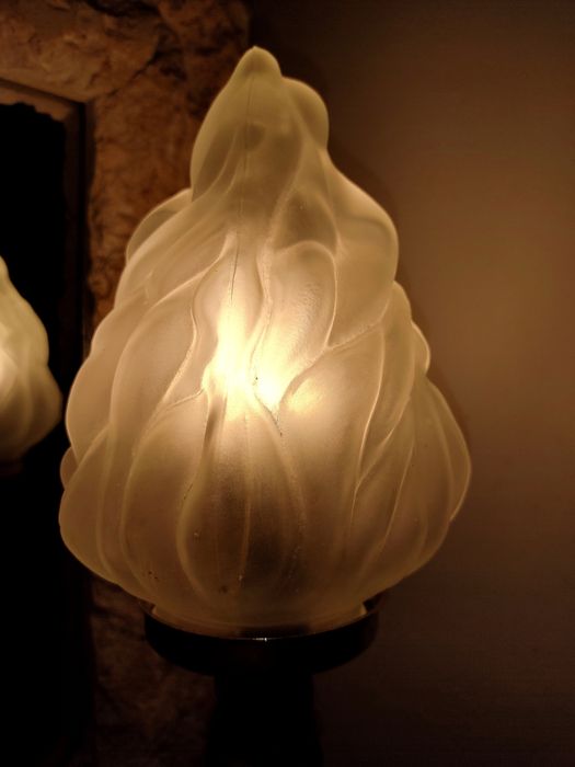 Escultura candeeiro  Joana  D'Arc século XX