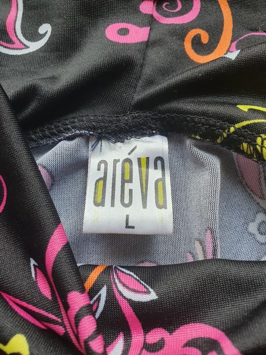 Efektowna sukienka z golfem S/M orientalny wzór