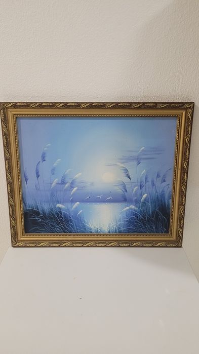 Conjunto de quadros pintados à mão