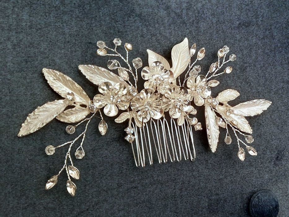 NOWY grzebyk do włosów - Ślubna Kolekcja