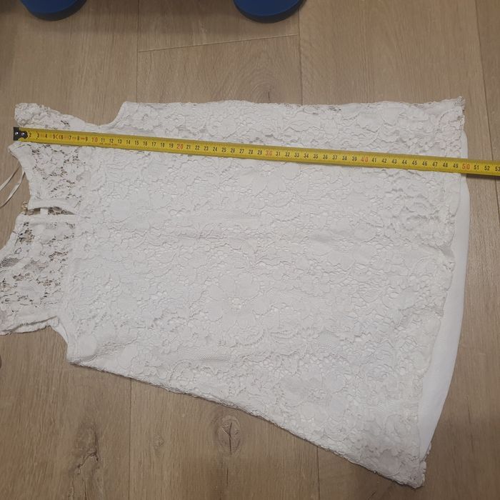 Bluzka roz 110 koronkowa Mohito biała elegancka