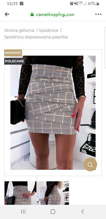 Spódnica elegancka bandażowa