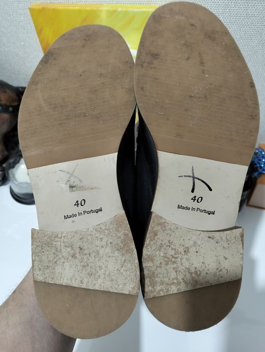 жіночі португальські шкіряні туфлі лофери hm