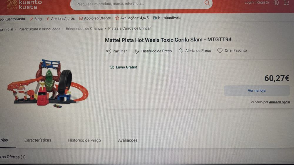 Pista HotWheels Gorila