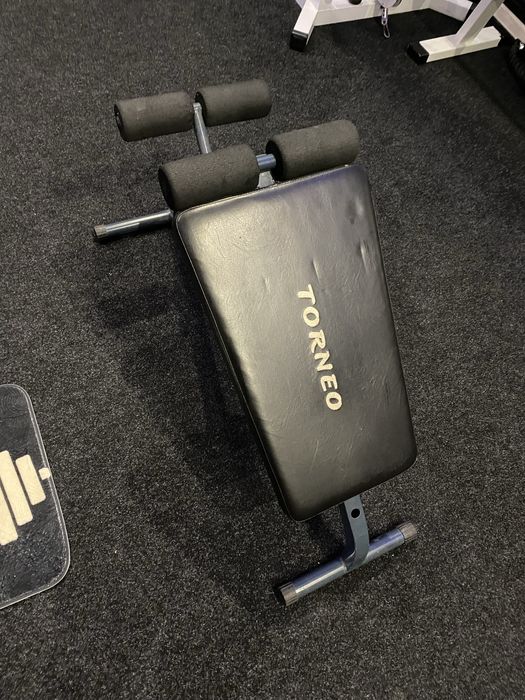 Гантелі, штанги, лава для жима