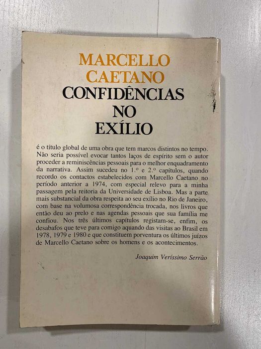 Marcello Caetano, Confidências no Exílio - Joaquim Veríssimo Serrão