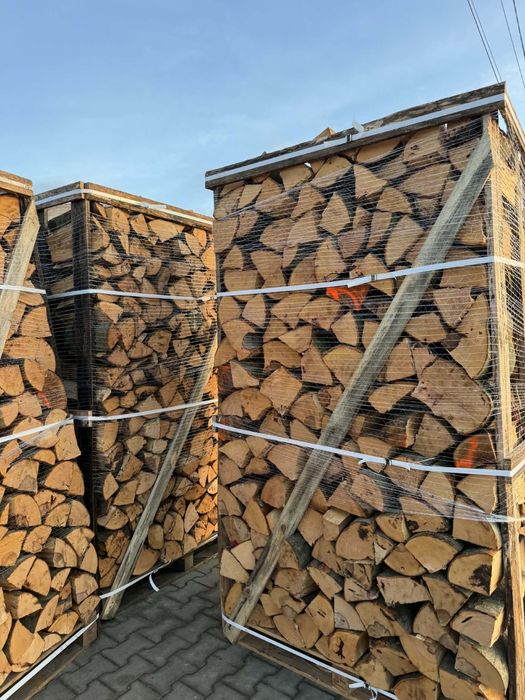 Pellet brykiet Drewno opalowe kominkowe transport buk grab olcha