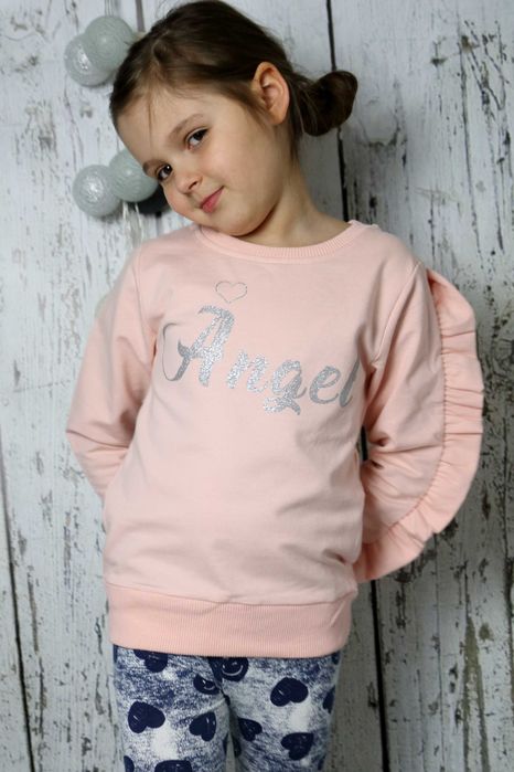 Bluza pudrowy róż Angel 98/104