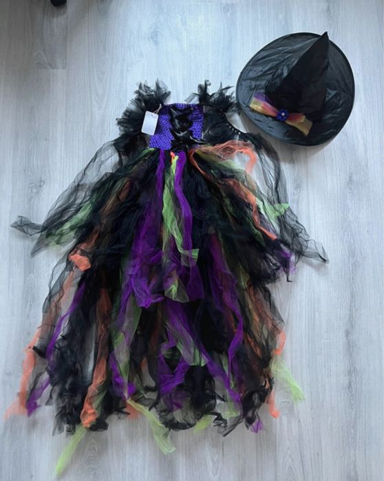 Przebranie Czarownica, roz. 134 cm (XL)