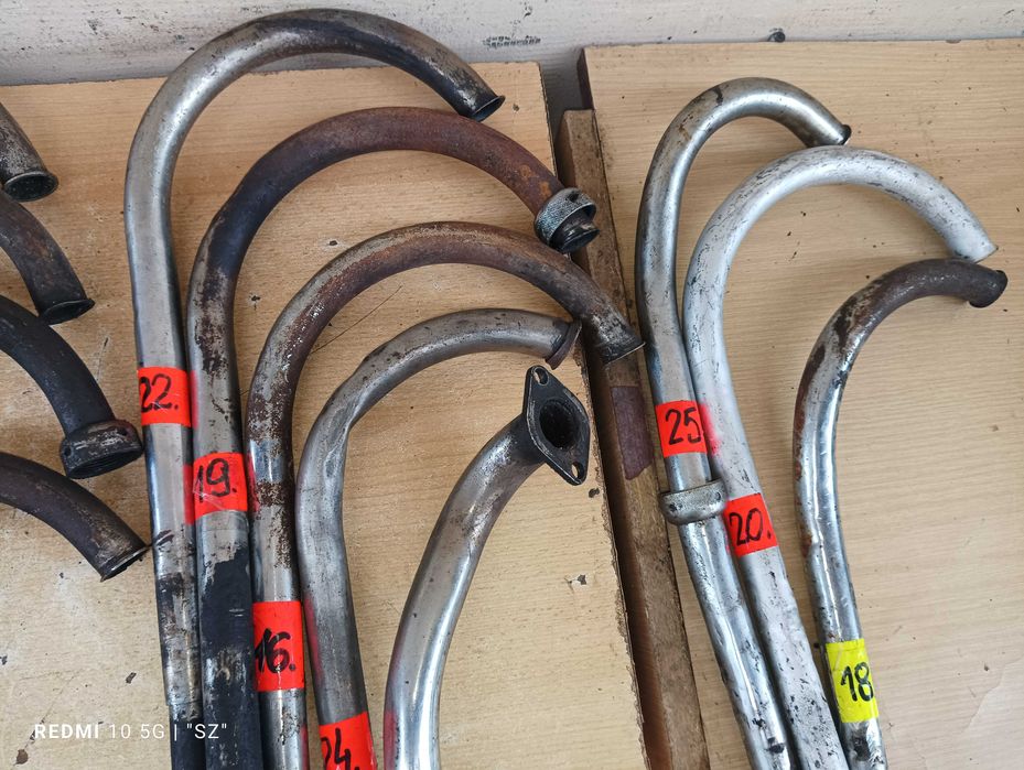 Romet - Komar - motorynka - Simson - Jawa 50 - kolanko tłumika.