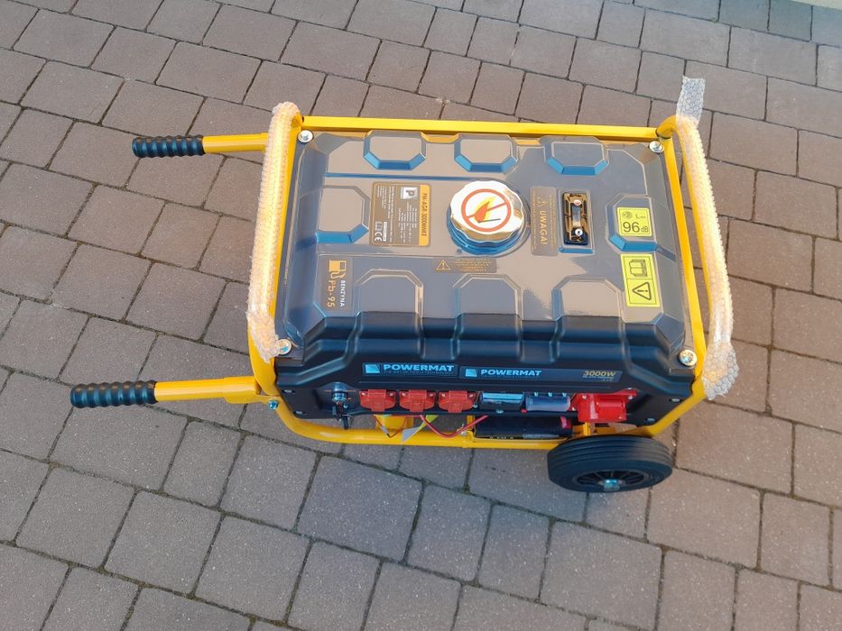 Agregat prądotwórczy trójfazowy 3,5kW + akumulator. Nowy