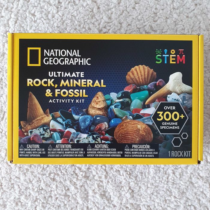 National Geographic conjunto para crianças - pedras naturais, fósseis