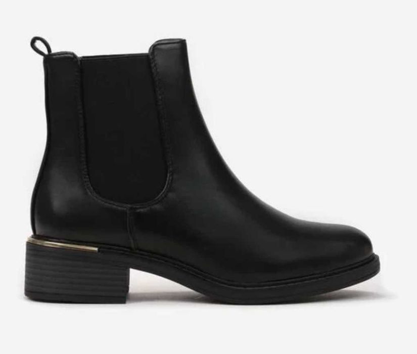 Czarne damskie botki - jak nowe.