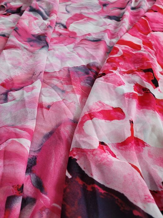 Tunika plażowa, pareo, narzutka, rozm. uniwersalny, różowa