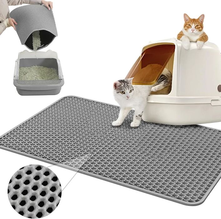 Mata pod kuwetę dla kota 60 x 30 cm