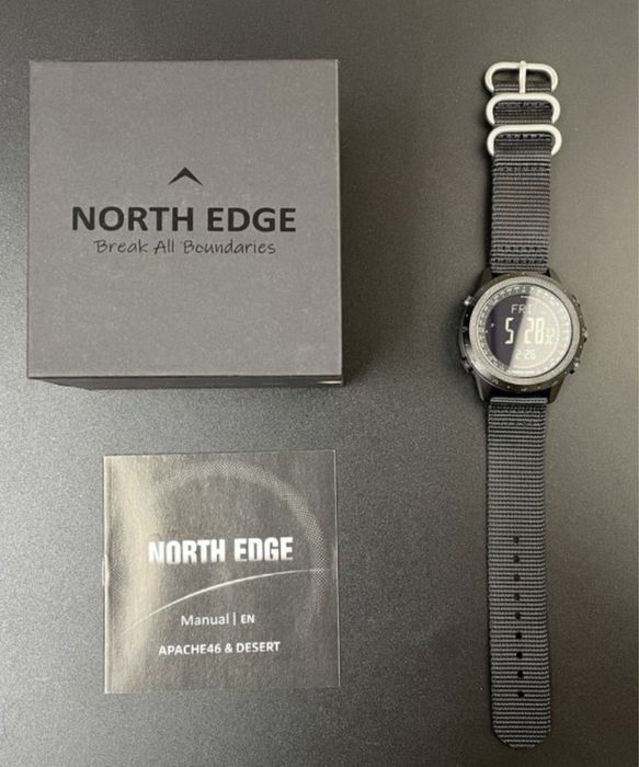Чоловічий водостійкий тактичний год NORTH EDGE DESERT 5ВАR с компасом