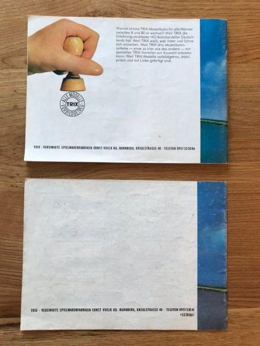 2 Catálogos Ferromodelismo / Comboios (1965)