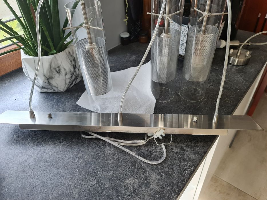 Lampa żyrandol ITALUX Md0161c-3, 3x8W barwa biała 3 szklane tuby