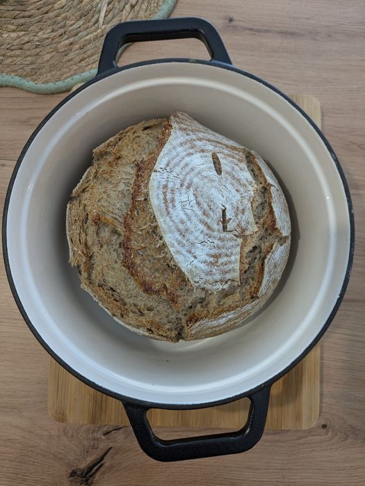 Chleb na zakwasie z mąk z certyfikatem BIO