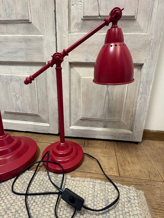 Lampa lampka barometer IKEA czerwona ZESTAW!!!