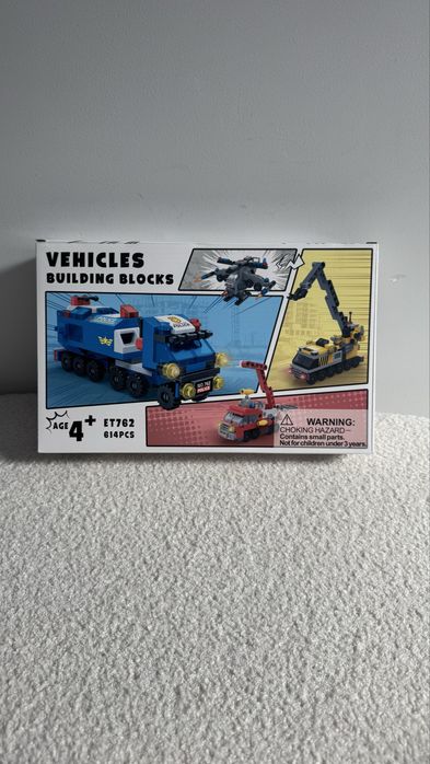 Nowe klocki konstrukcyjne 4 pojady koparka