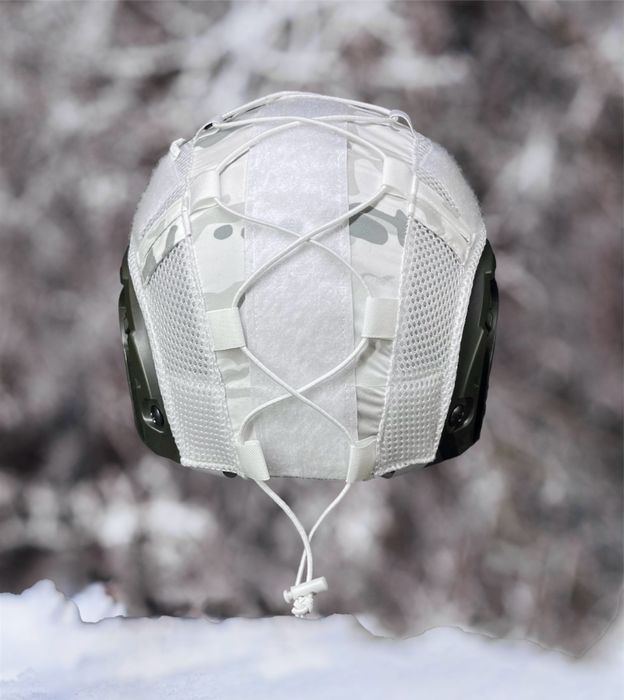 Кавер чохол на шолом  фаст белый мультикам альпин